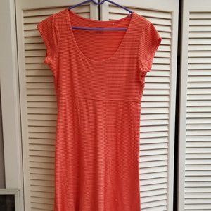 Toad & Co Orange striped dress - M